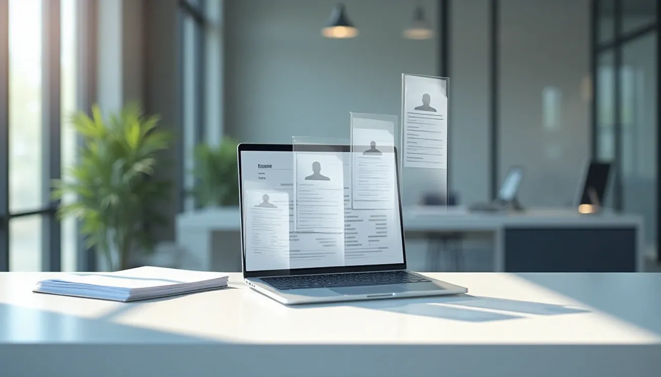 Resume in a laptop