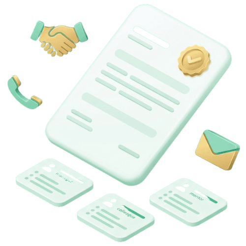 Resume reference generator illustration