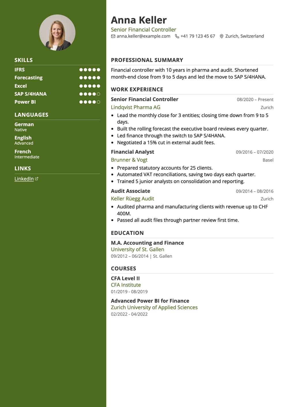 Amsterdam resume template