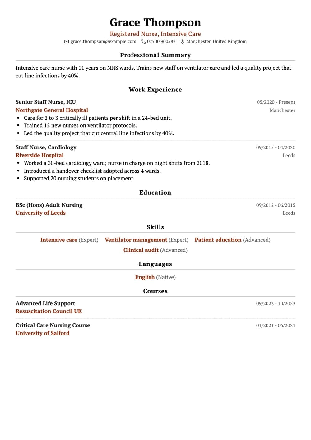 Jaipur resume template